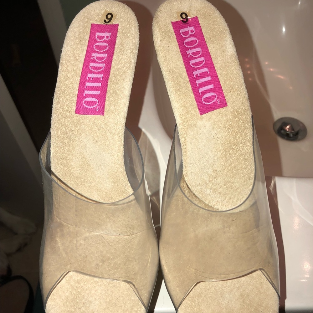 Brand new gold shoes never been worn before